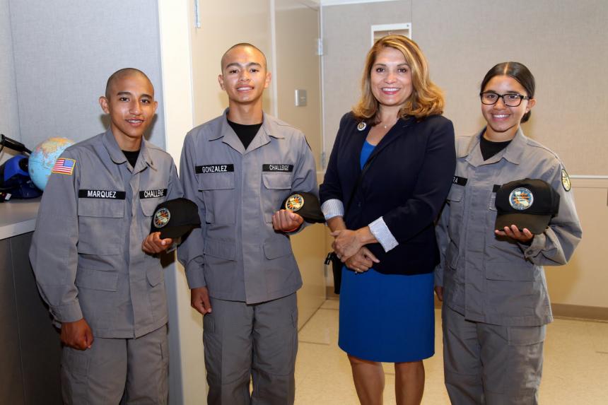 Assemblywoman Sharon Quirk-Silva at Starbase Academy