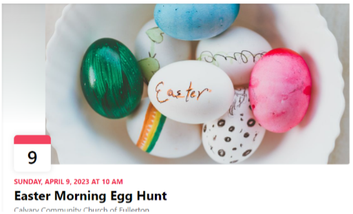 Easter Morning Egg Hunt