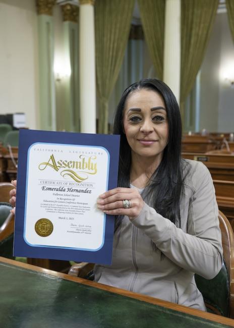 Fullerton Teachers Recognition on Assembly Floor