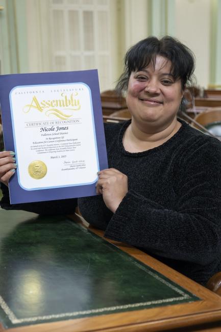 Fullerton Teachers Recognition on Assembly Floor