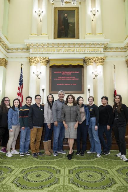 Fullerton Teachers Recognition on Assembly Floor