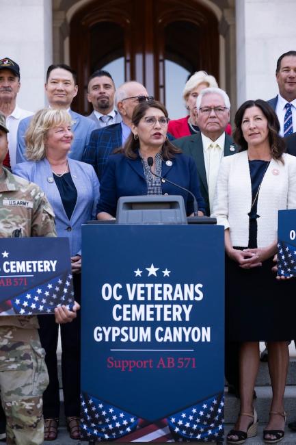 AB 571 Veterans Cemetery Press Conference