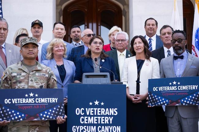 AB 571 Veterans Cemetery Press Conference