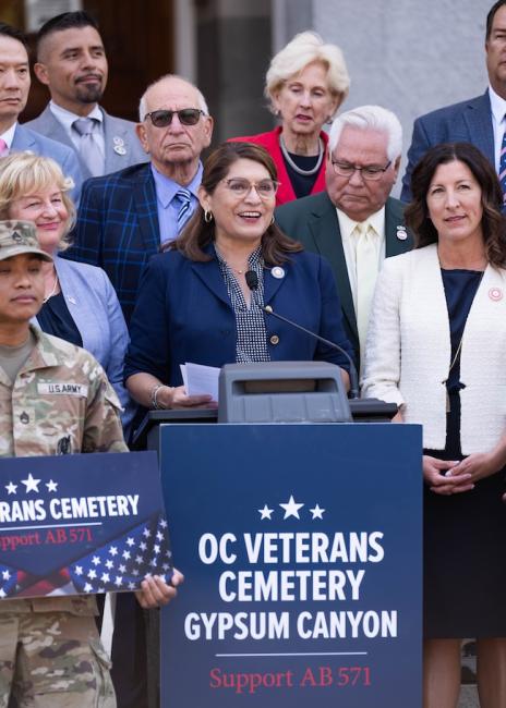 AB 571 Veterans Cemetery Press Conference