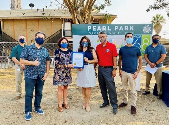 Pearl Park Ground Breaking in City of Fullerton