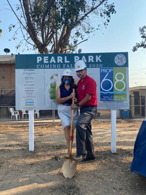 Pearl Park Ground Breaking in City of Fullerton