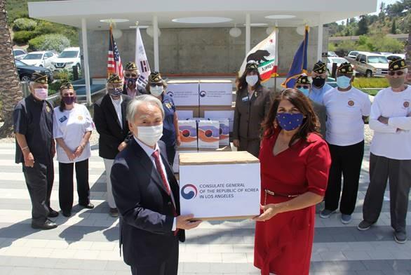 Mask Distribution with Korean Counsul General Office