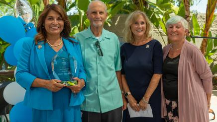 Assemblywoman Quirk-Silva receives a surprise award from California Retired Teachers Association 