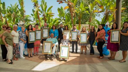 All 65th Assembly District Recognition Awardees gather with Assemblywoman Quirk-Silva