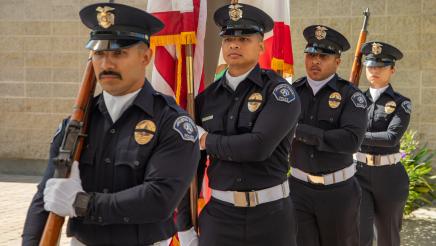 City of Buena Park Police Department Color Guard presented for our Pledge of Allegiance 