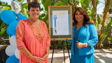 Assemblywoman Sharon Quirk-Silva celebrates woman of the year Ann Nguyen 