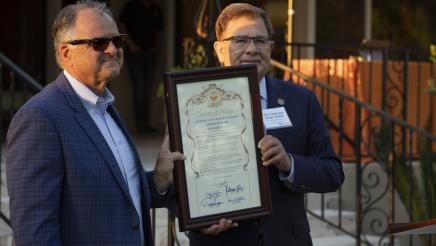Hispanic Heritage Month Celebration with CSUF: Proclamation presented