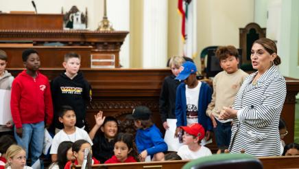 Grace Christian School Visits Assembly