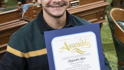 Fullerton Teachers Recognition on Assembly Floor