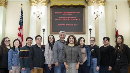 Fullerton Teachers Recognition on Assembly Floor