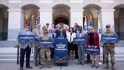 AB 571 Veterans Cemetery Press Conference
