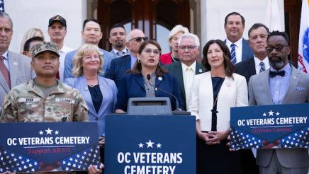 AB 571 Veterans Cemetery Press Conference