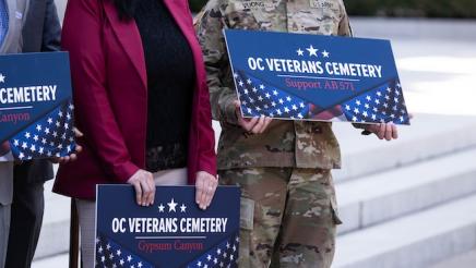 AB 571 Veterans Cemetery Press Conference