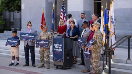 AB 571 Veterans Cemetery Press Conference