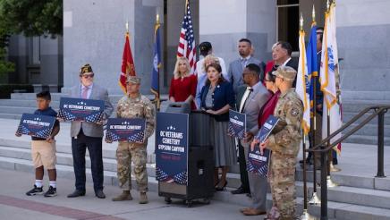 AB 571 Veterans Cemetery Press Conference