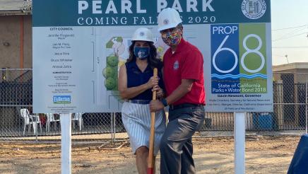 Pearl Park Ground Breaking in City of Fullerton